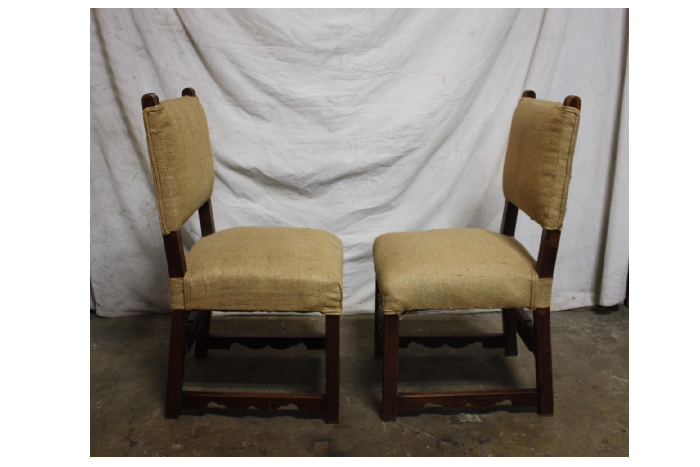 Paar französische Stühle aus dem 19. Jahrhundert im Angebot 1