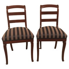Pair of French 19th Century Chairs, Mahogany