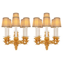 Pair of French 19th Century Charles X St. Ormolu Sconces