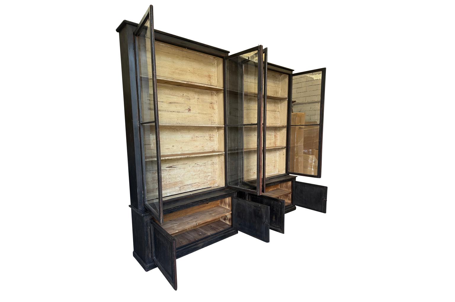 Dipinto Pair Of French 19th Century Deux Corps Bibliotheques in vendita