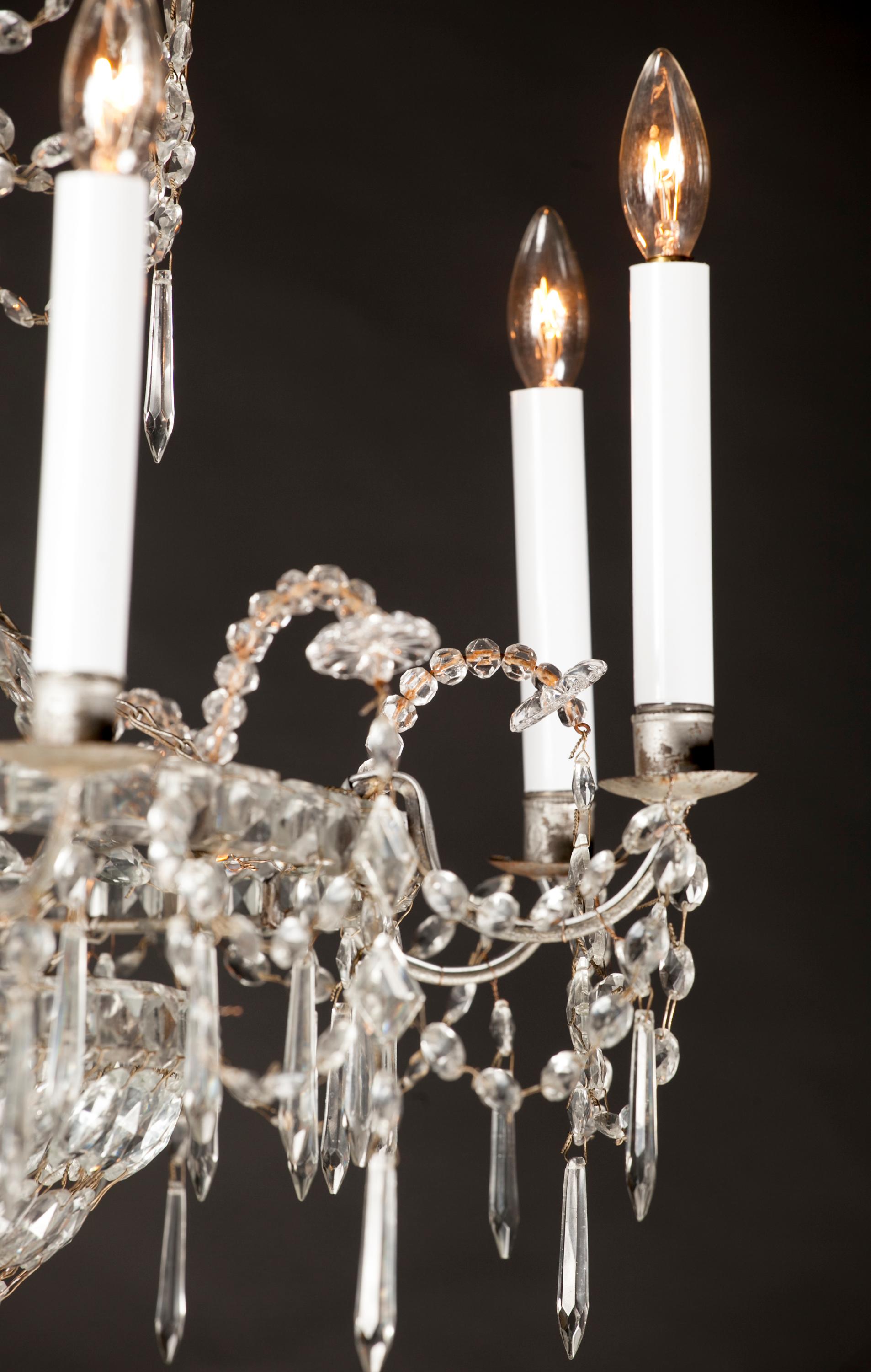 Francese Coppia di lampadari francesi del XIX secolo in stile direttorio in vendita