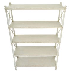 Pair of French 19th Century Directoire Style Patinated Étagères