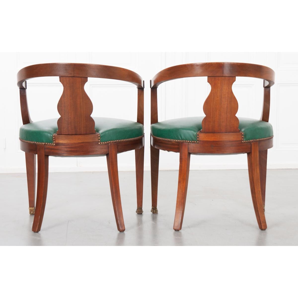 Pair of French 19th Century Empire Chairs 4