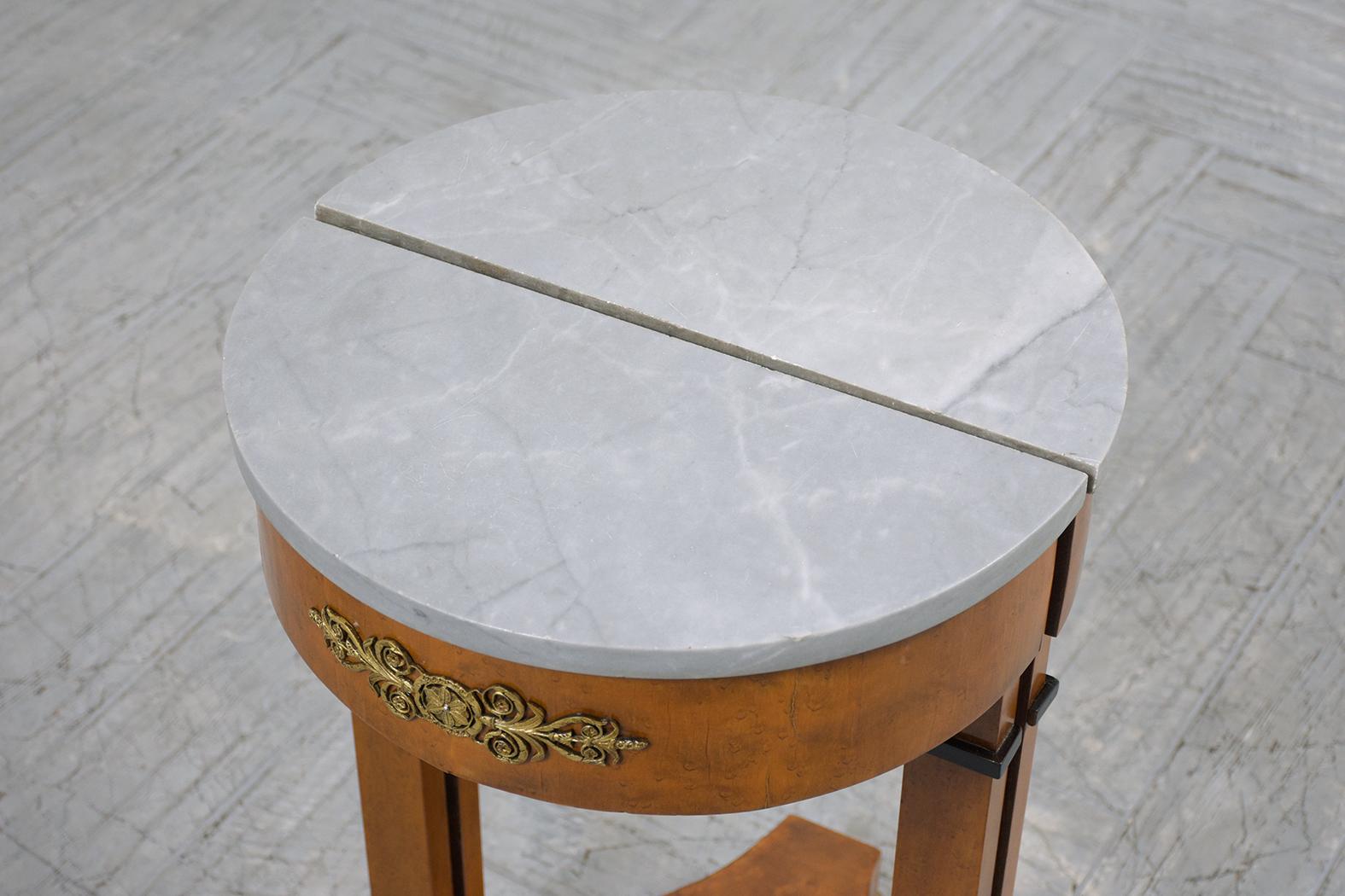 Antique Demilune Side Tables 3