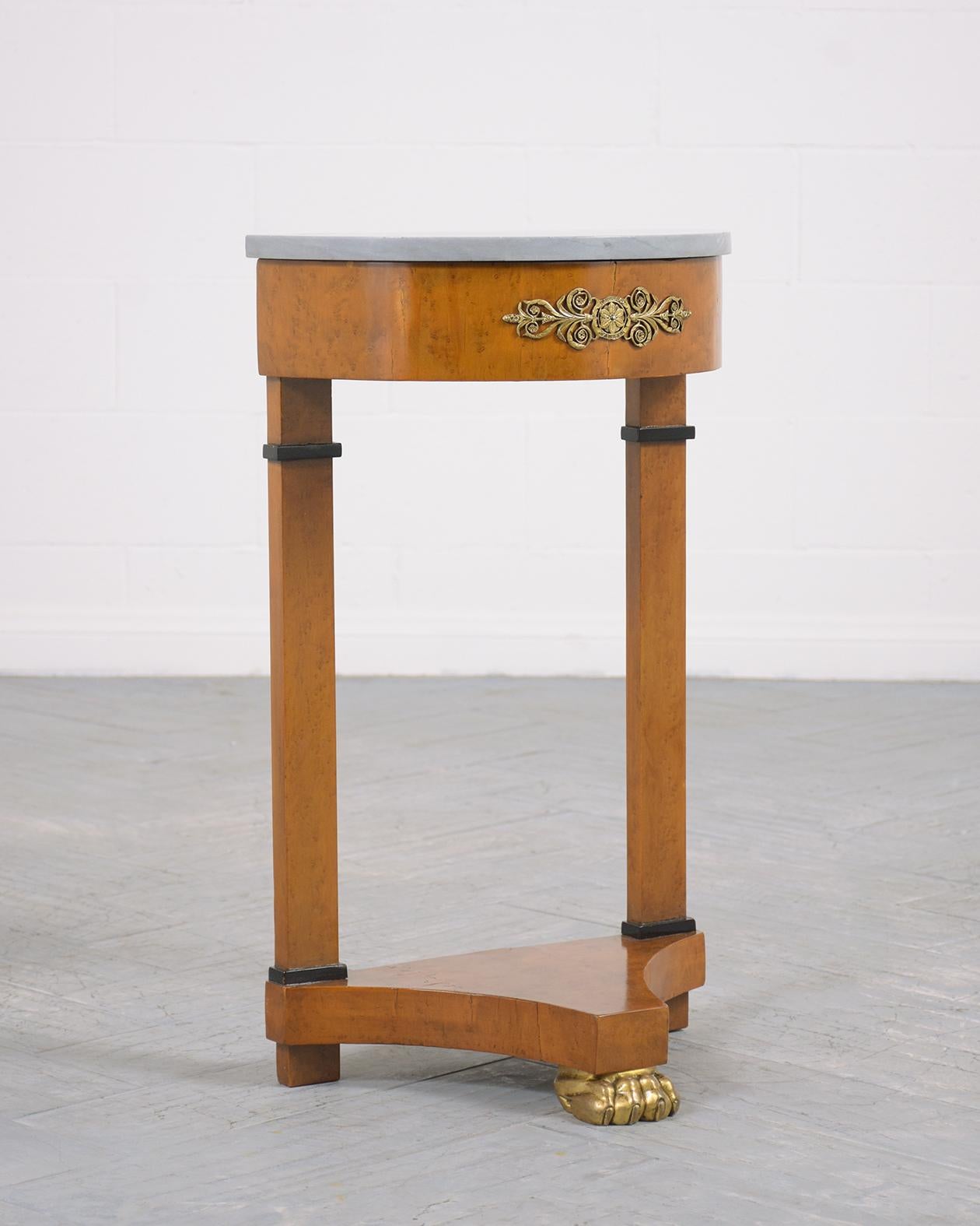 19th Century Antique Demilune Side Tables
