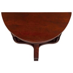 Pair of French 19th Century Empire St. Mirrored Mahogany Consoles