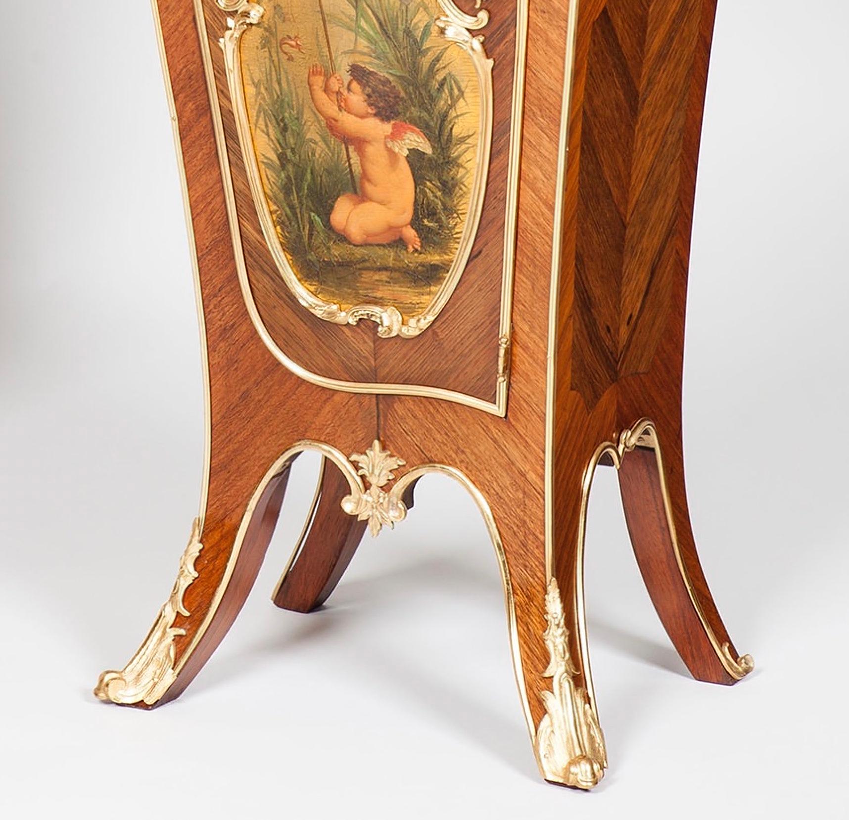 Paar französische vergoldete Holzsockel des 19. Jahrhunderts im Angebot 1
