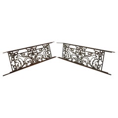 Pair of French 19th Century Iron Balconies