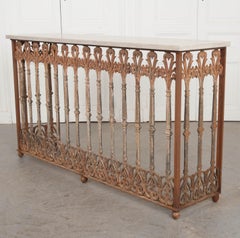 Pair of French 19th Century Iron Consoles