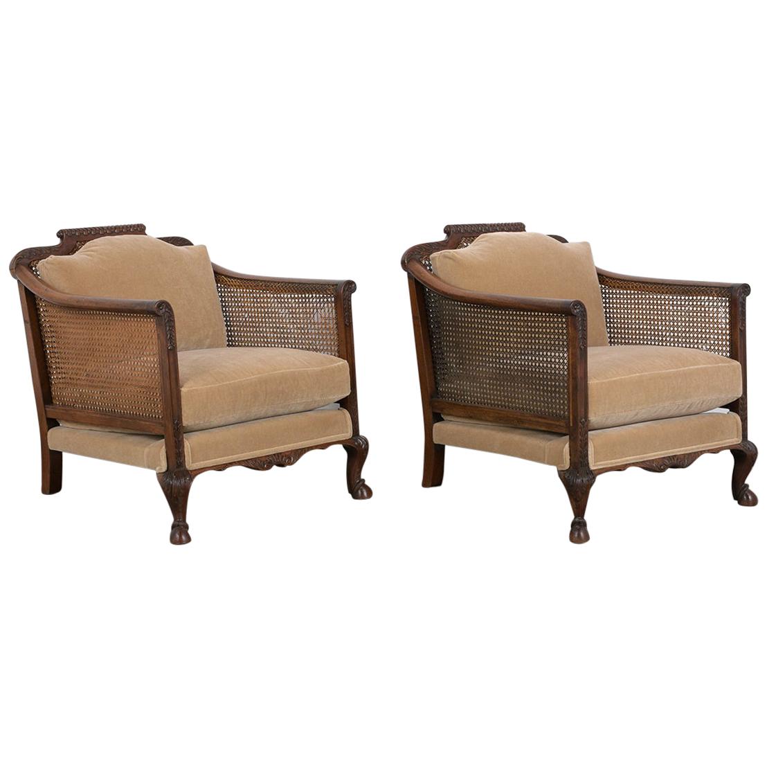 Pair of French 19th Century Louis XIV Style Armchairs