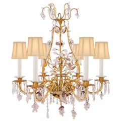 Pair of French 19th Century Louis XV St. Chandeliers Attributed to Maison Baguès