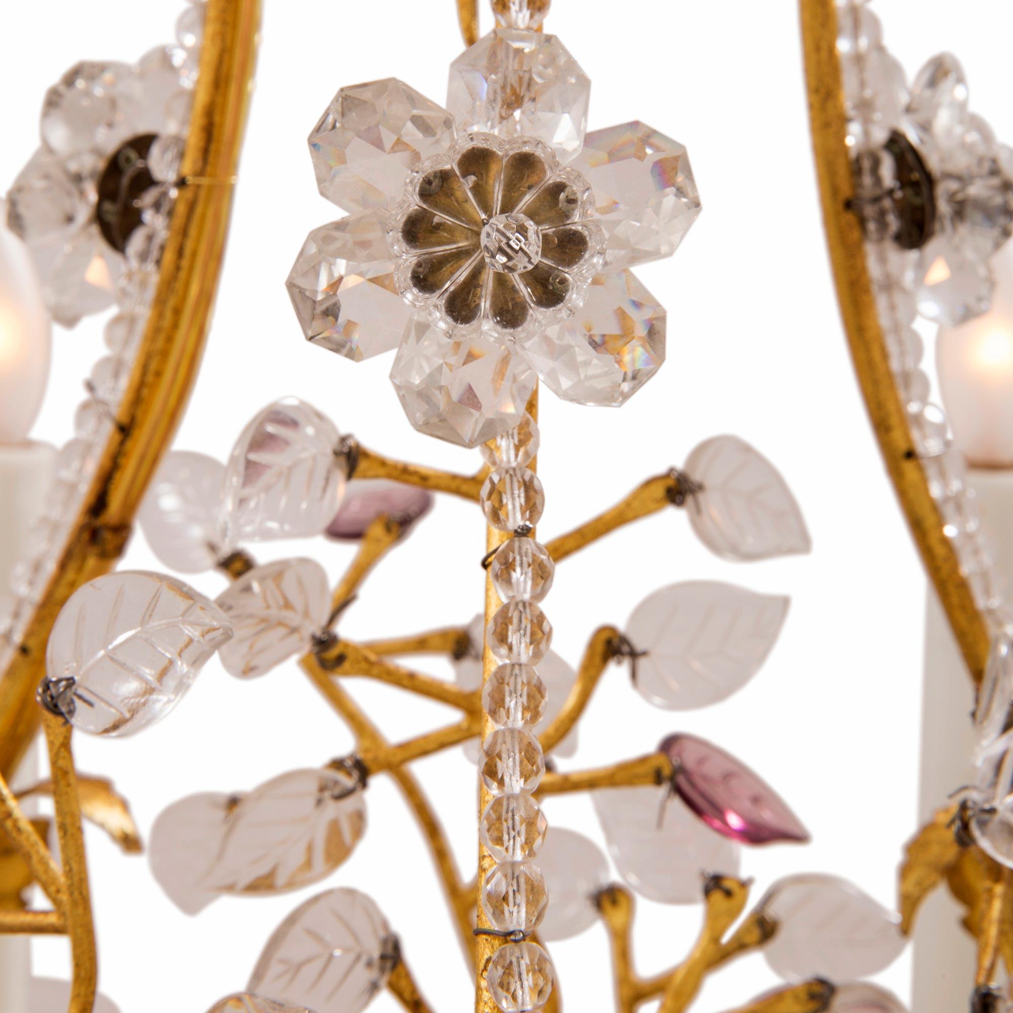 Pair of French 19th Century Louis XV St. Chandeliers Attributed to Maison Baguès For Sale 1