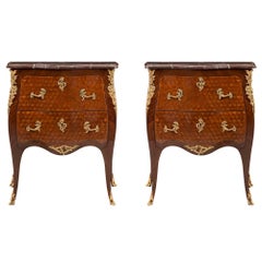 Pair of French 19th Century Louis XV Style Commodes
