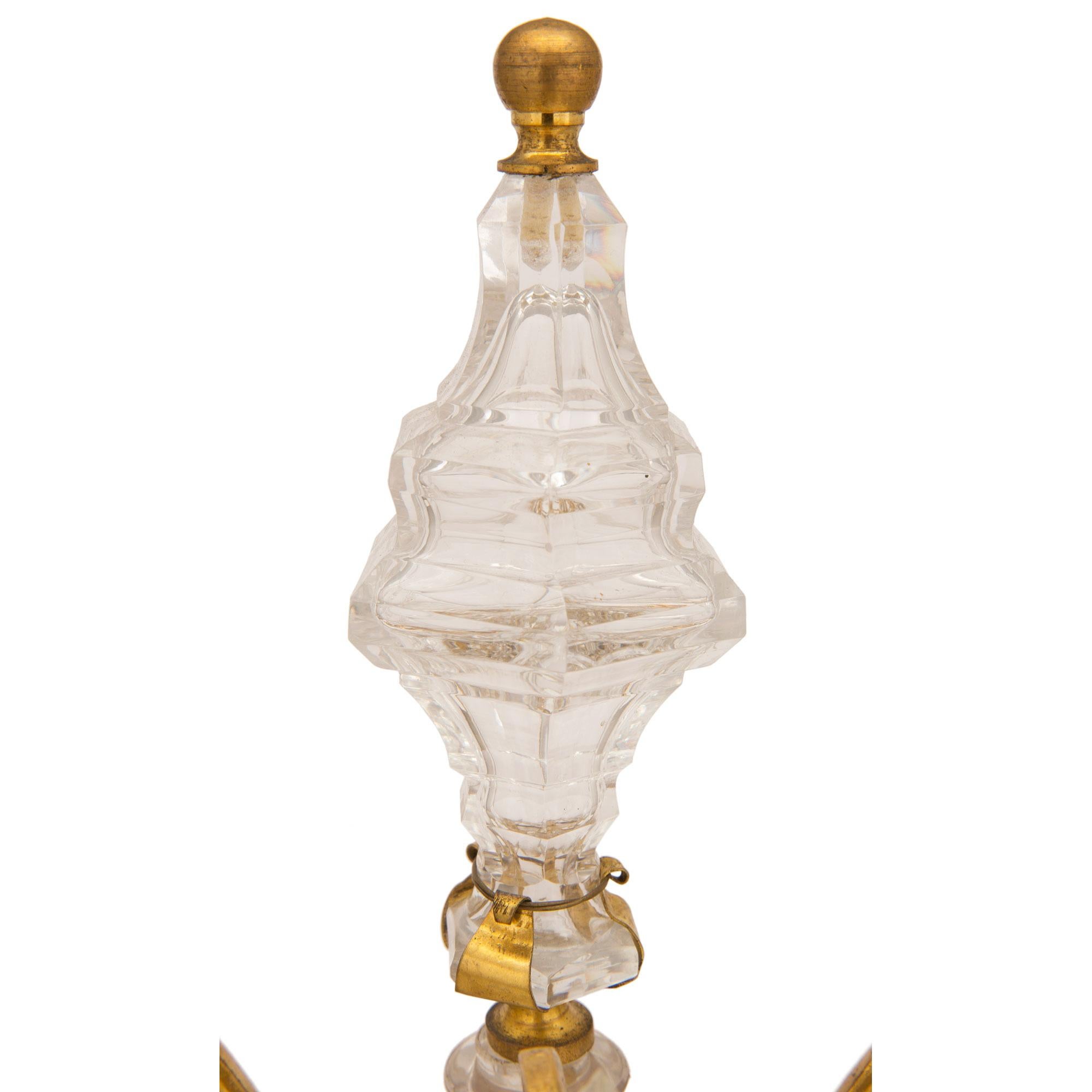 Pair of French 19th Century Louis XV Style Girandole Lamps For Sale 1