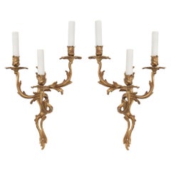 Pair of French 19th Century Louis XV Style Sconces