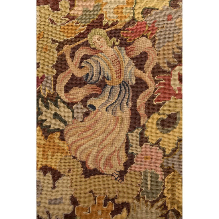 Pair of French 19th Century Louis XV Walnut and Tapestry À Chasis ...