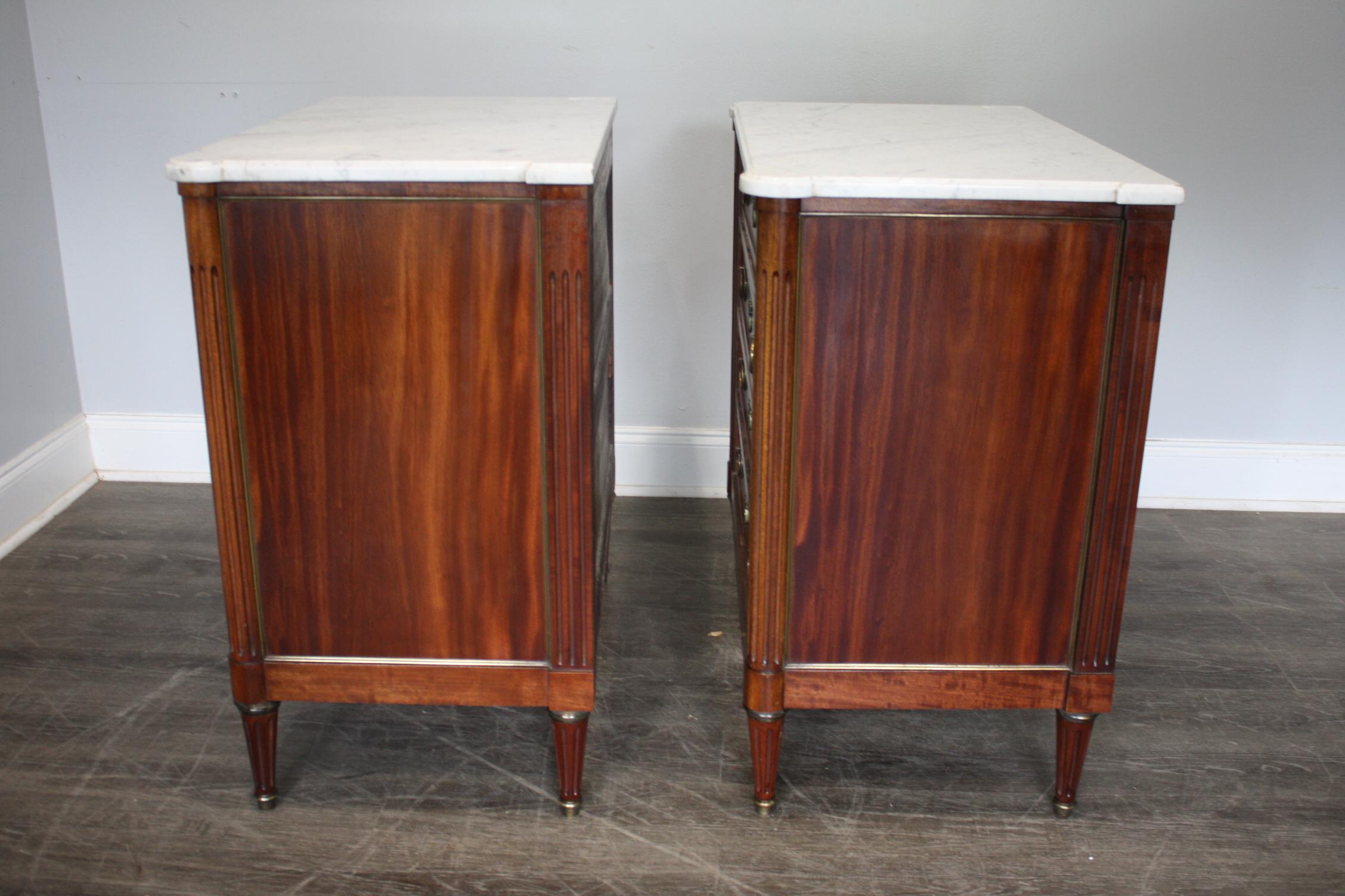 Pair of French 19th Century Louis XVI Commodes 6