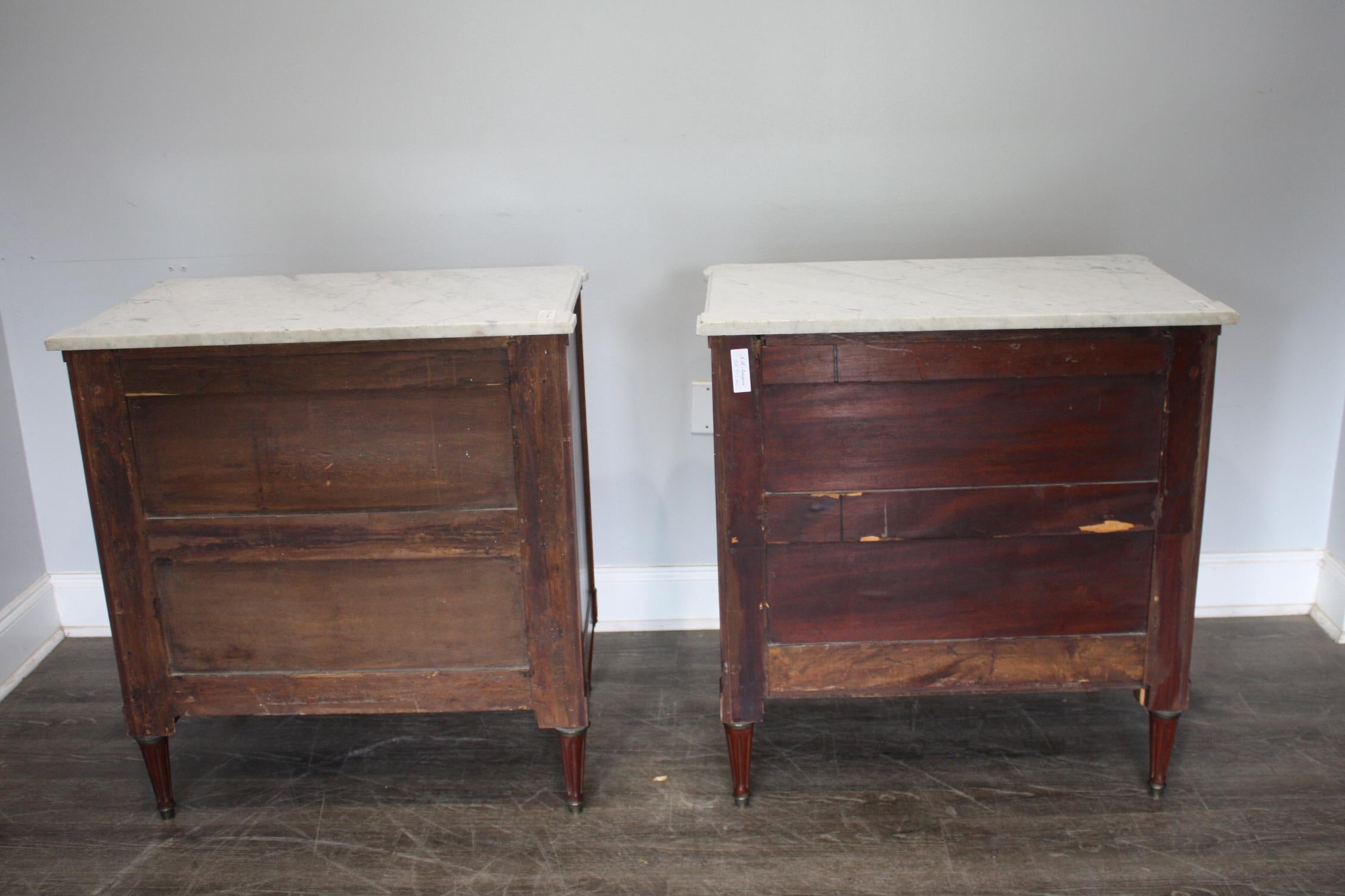 Pair of French 19th Century Louis XVI Commodes 7