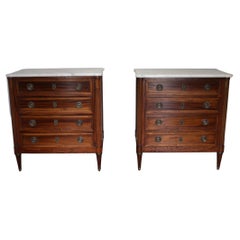 Pair of French 19th Century Louis XVI Commodes