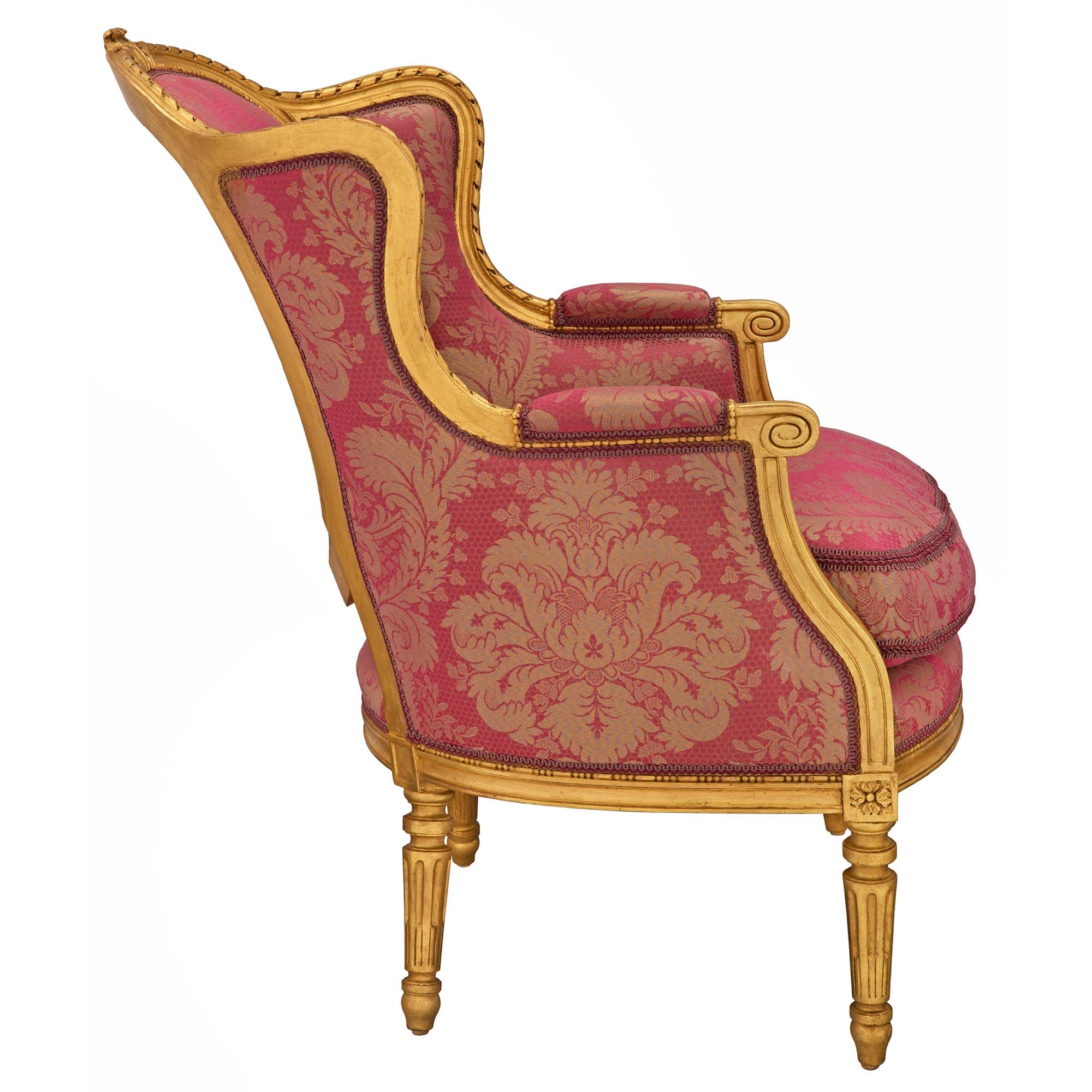 Paar französische Louis-XVI-Sessel des 19. Jahrhunderts (Louis XVI.) im Angebot