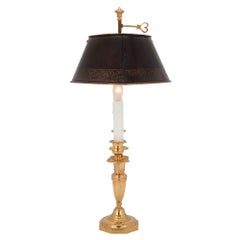 Pair of French 19th Century Louis XVI Style Bouillotte Lamps
