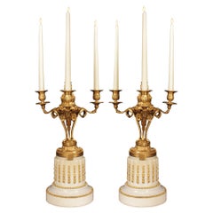 Pair of French 19th Century Louis XVI St. Candelabras