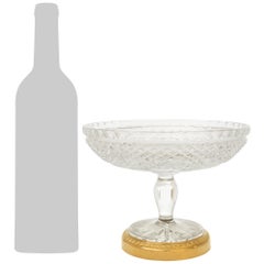 pair of French 19th century Louis XVI st. Crystal and Ormolu tazzas.
