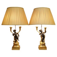 Pair of French 19th Century Louis XVI St. Lamps