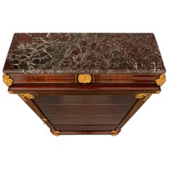 Pair of French 19th Century Louis XVI St. Mahogany and Ormolu Cabinets