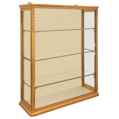 Pair of French 19th Century Louis XVI St. Ormolu and Glass Vitrines/Étagères