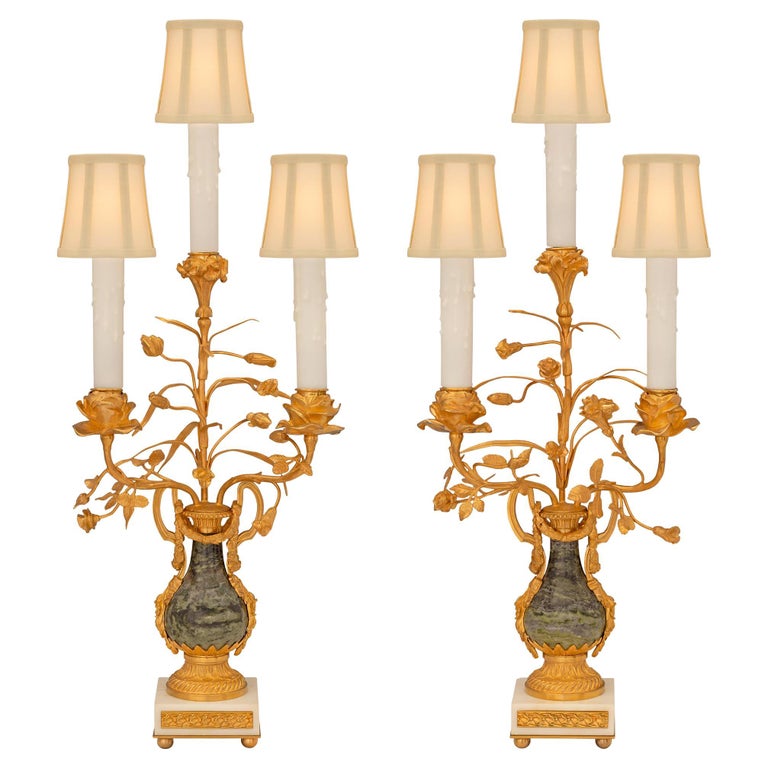 Antique French Table Lamps, Orleans French Table Lamps