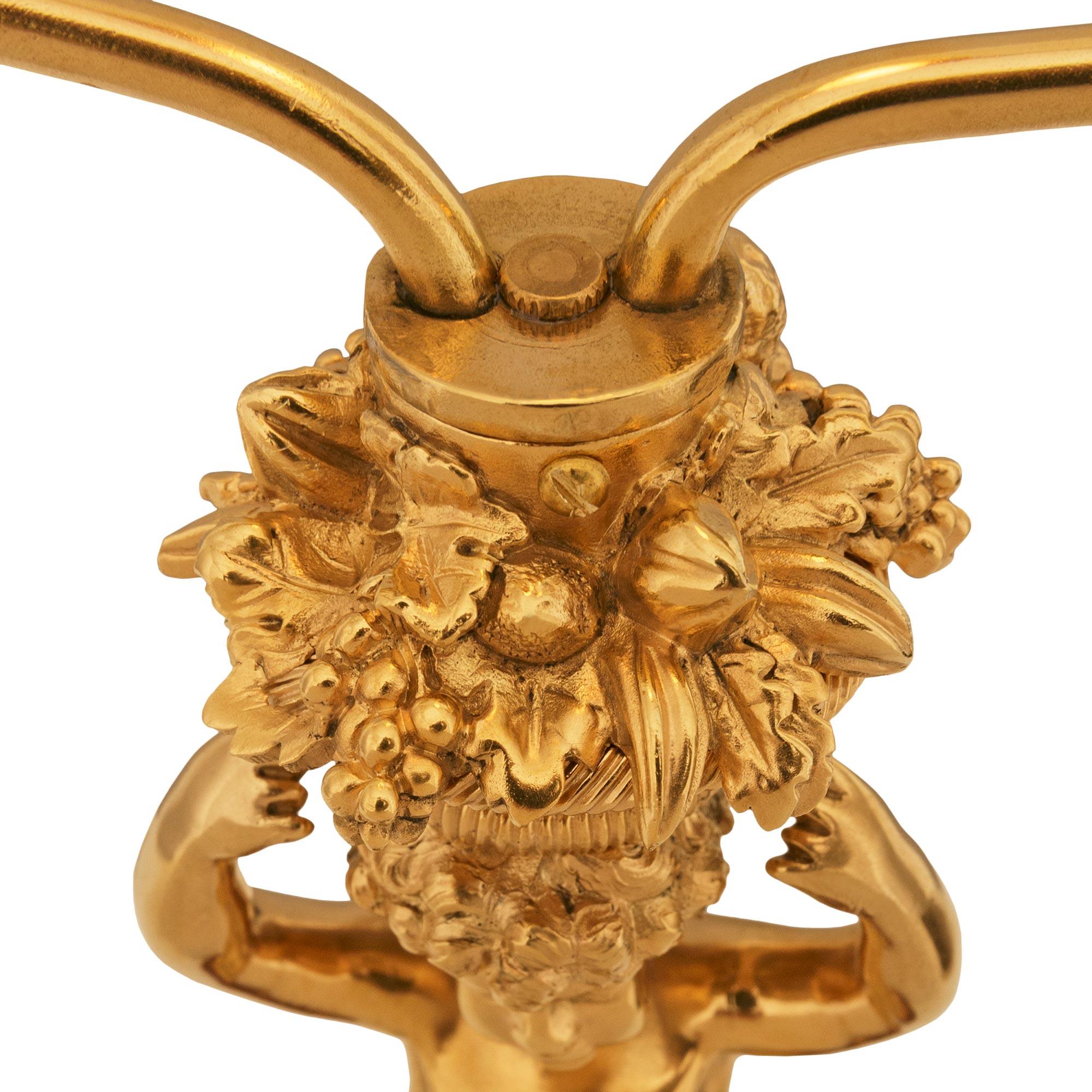 Similoro coppia di oggetti francesi del XIX secolo  Lampade in marmo Luigi XVI st. Ormolu e Rosso Levanto in vendita