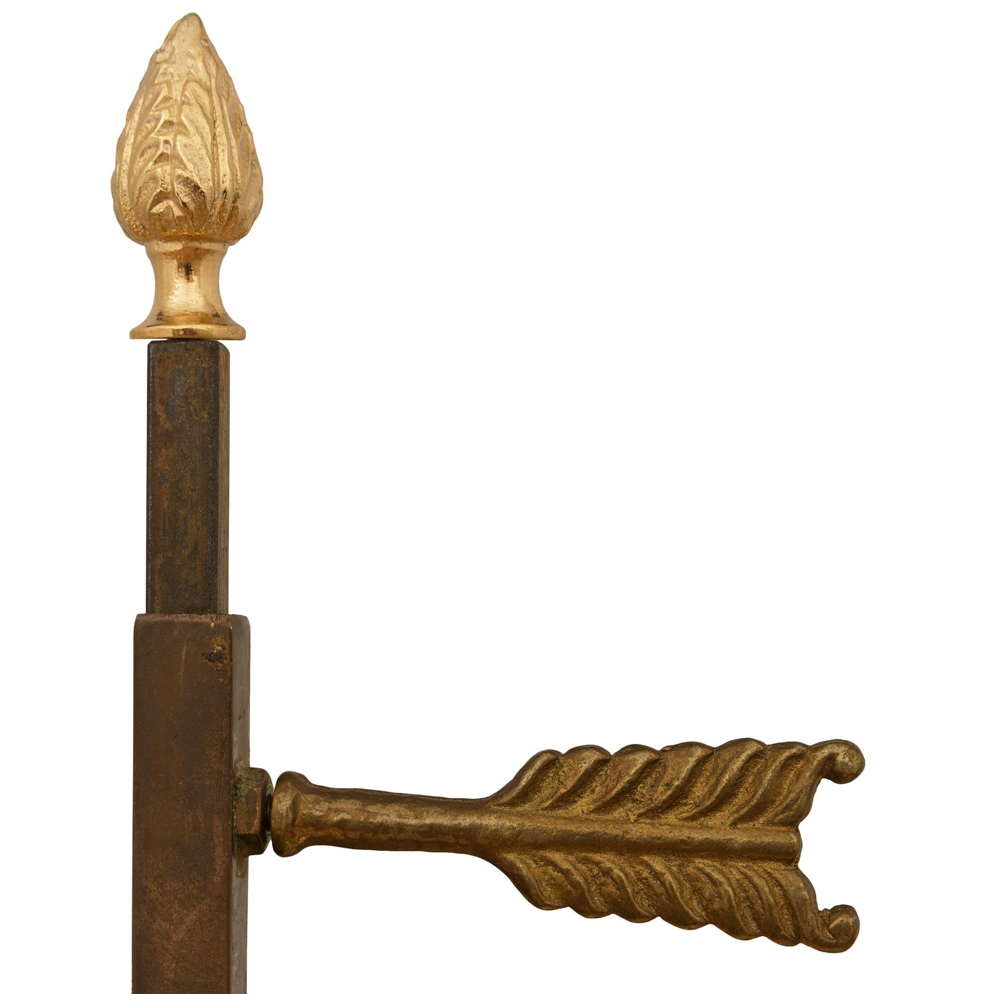 Pareja de lámparas Bouillotte Ormolu francesas del siglo XIX, estilo Luis XVI en Bueno estado para la venta en West Palm Beach, FL