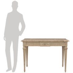 Pair Of French 19th Century Louis XVI St. Patinated Wood Consoles