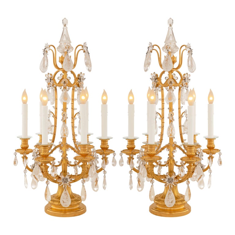 Crystal Table Lamps with Hanging Crystals 23 For Sale on 1stDibs