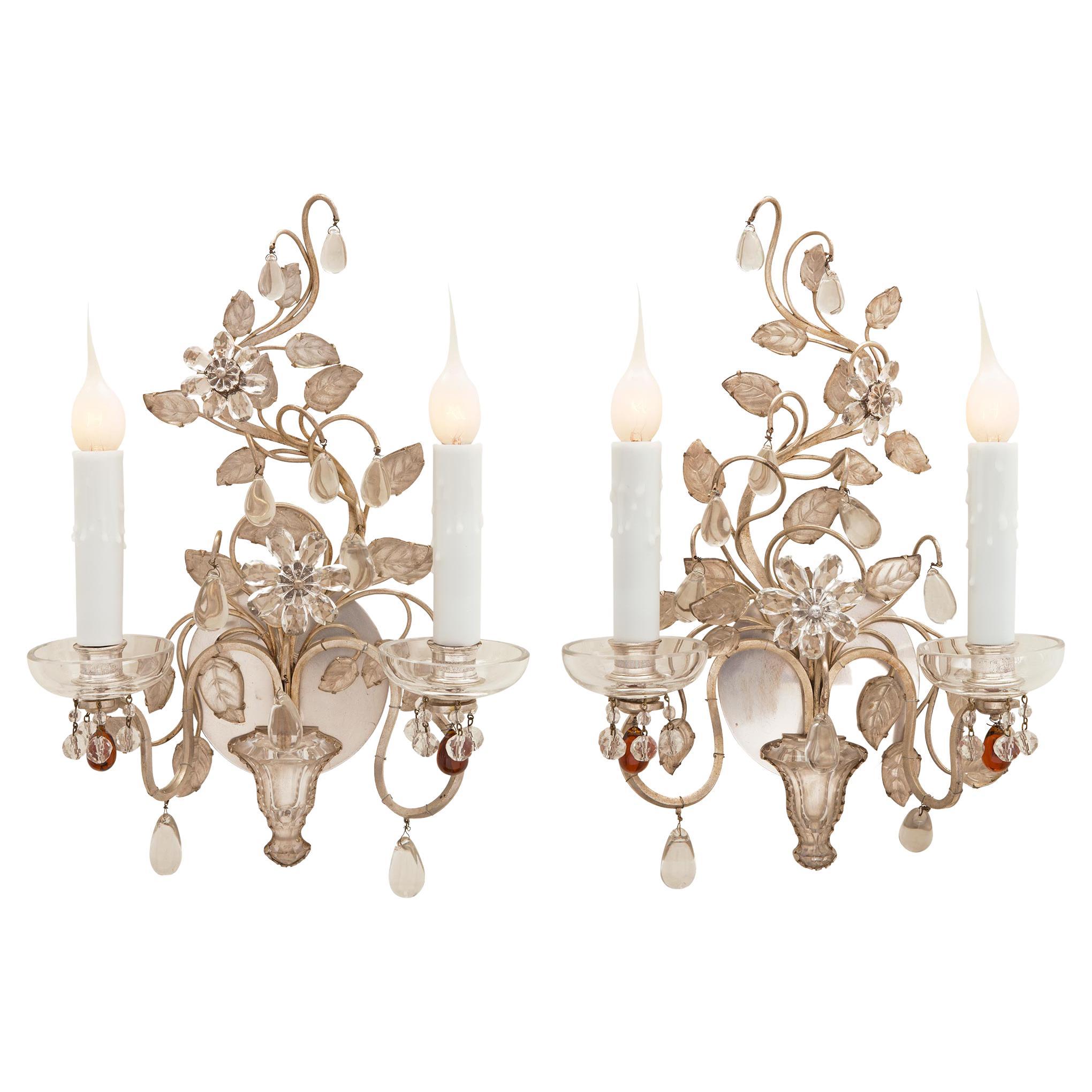 Pair of French 19th Century Louis XVI St. Sconces