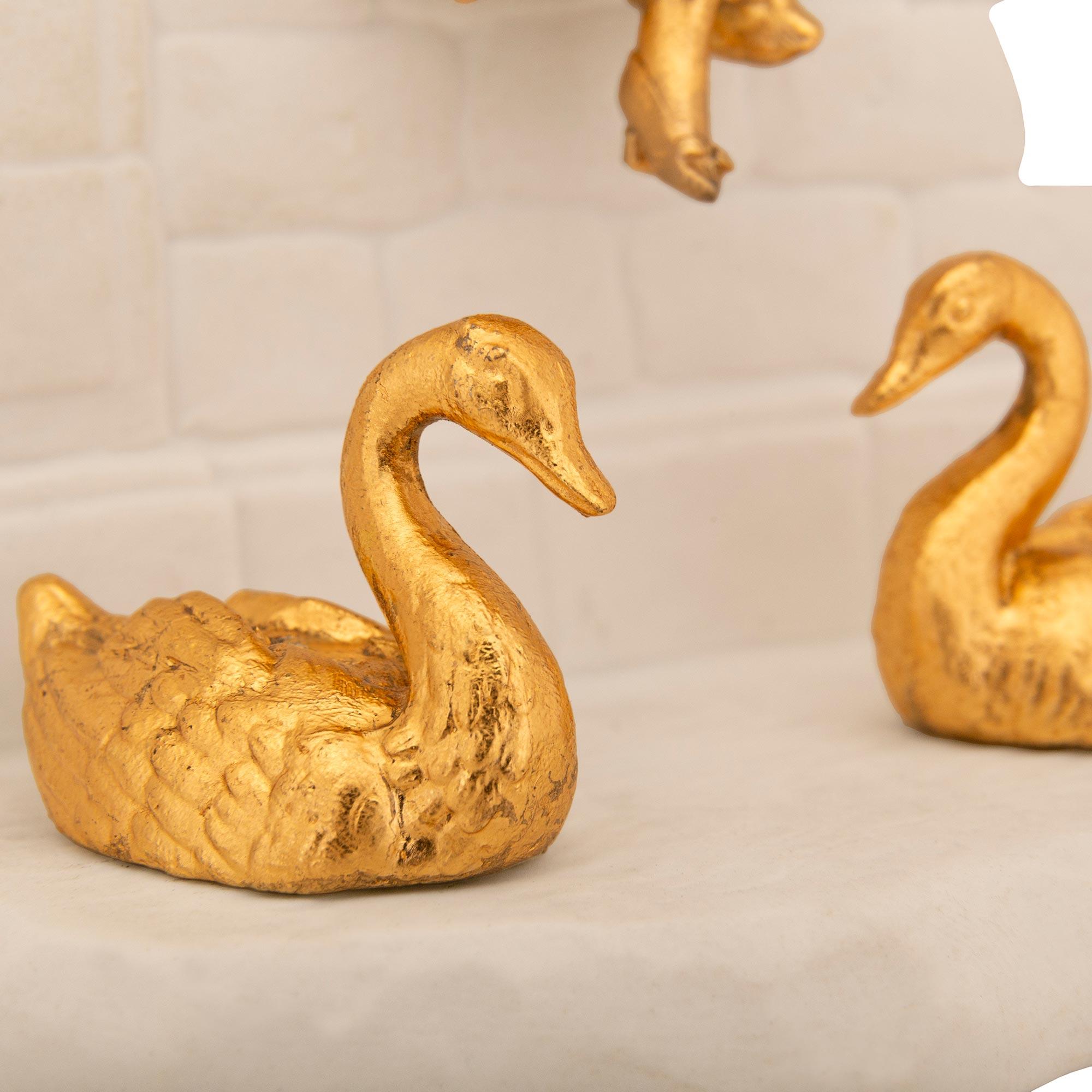 Porcellana pair of French 19th century Louis XVI st. Sèvres Porcelain and Ormolu statuettes in vendita