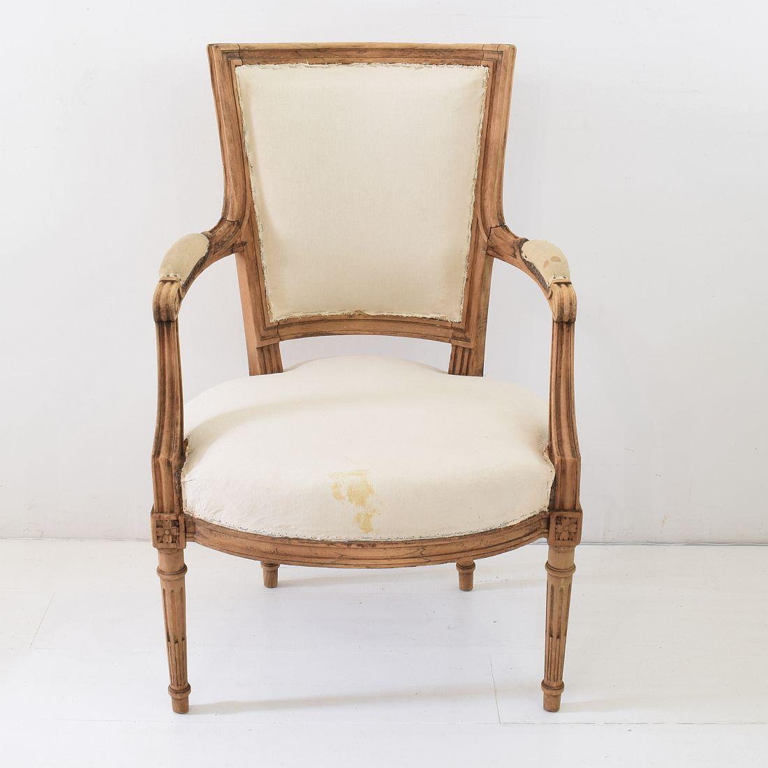 Pair of French 19th Century Louis XVI Style Armchairs 7