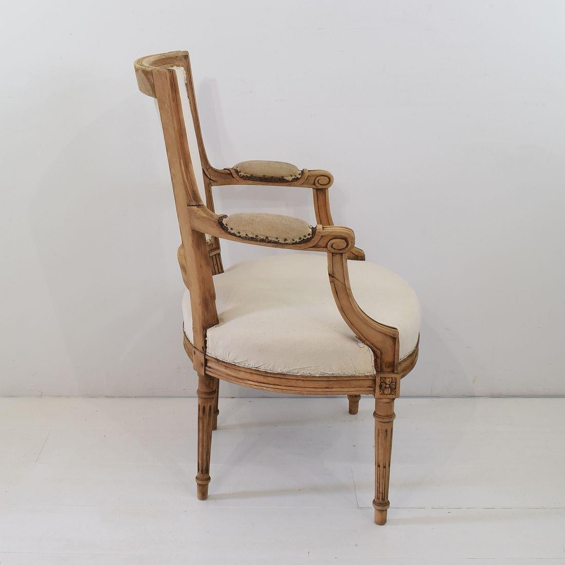 Pair of French 19th Century Louis XVI Style Armchairs 1