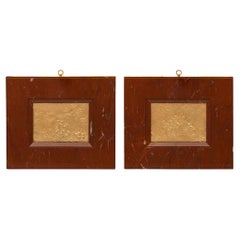 Pair of French 19th Century Louis XVI Style Belle Époque Period Wall Plaques