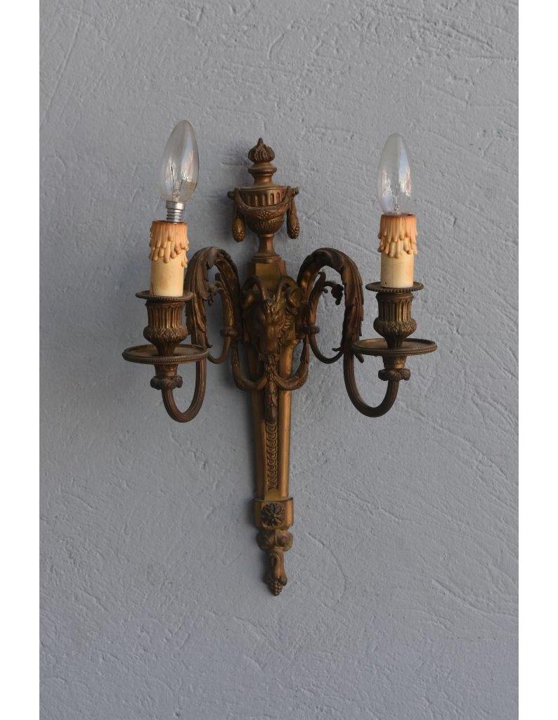 Pair of French 19th Century Louis XVI Style Figural Wall Lights For Sale 6