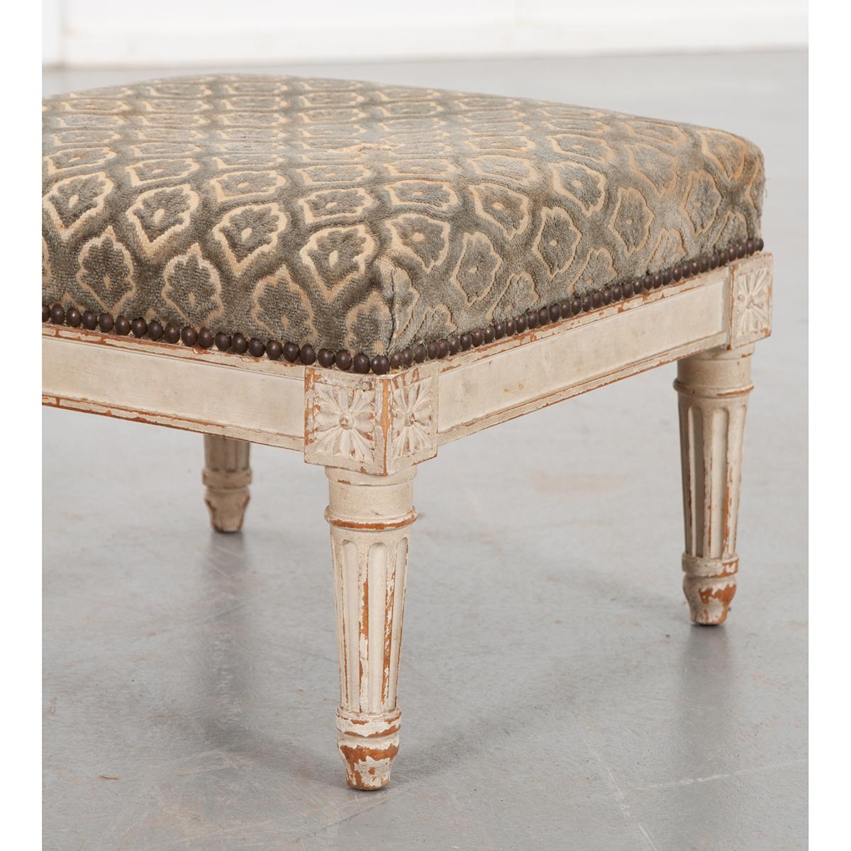 Pair of French 19th Century Louis XVI-Style Foot Stools 3