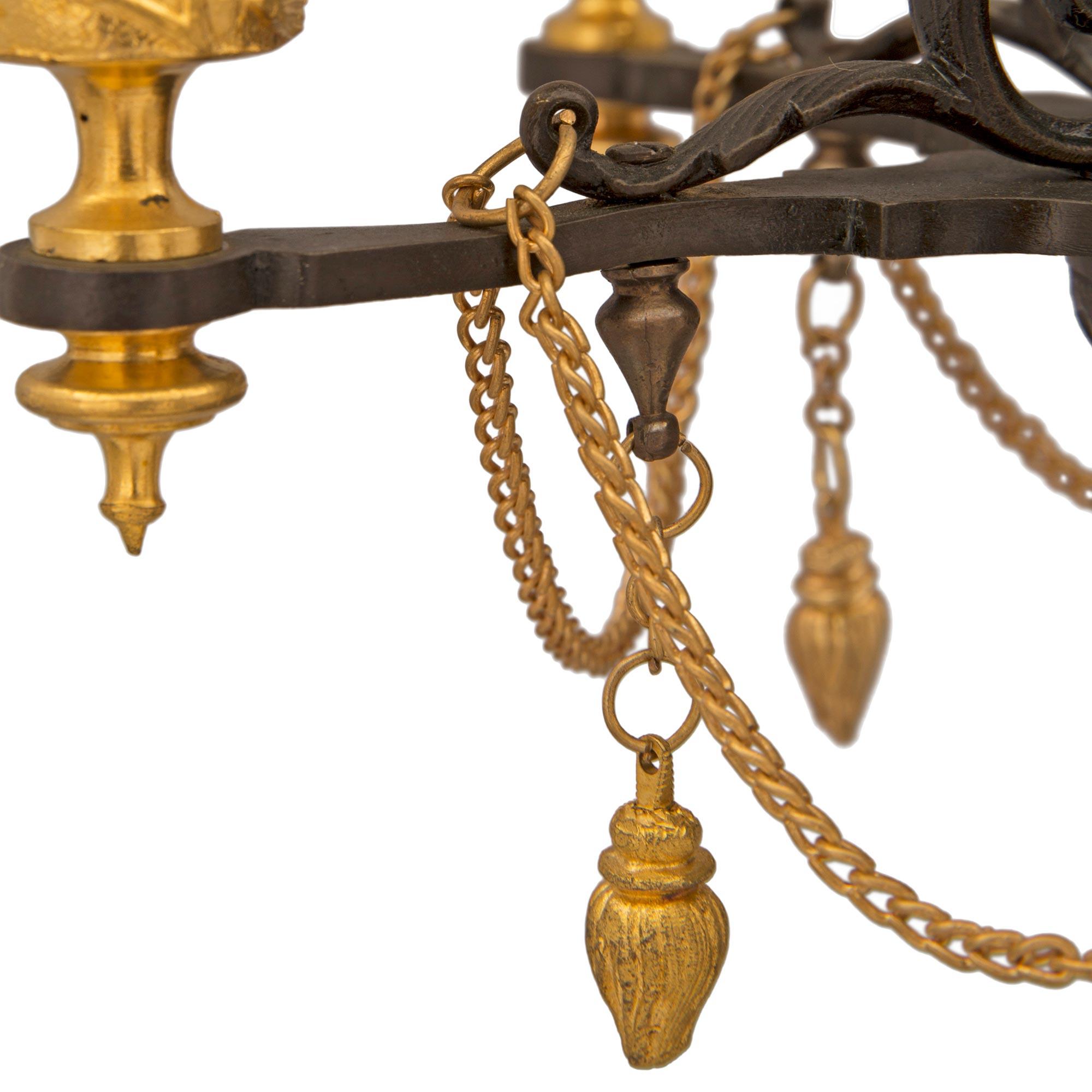 Pair of French 19th Century Louis XVI Style Marble and Bronze Candelabras For Sale 2