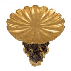 Pair of French 19th Century Louis XVI Style Ormolu and Bronze Centerpieces