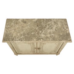 Pair of French 19th Century Louis XVI Style Patinated Commode À Portes