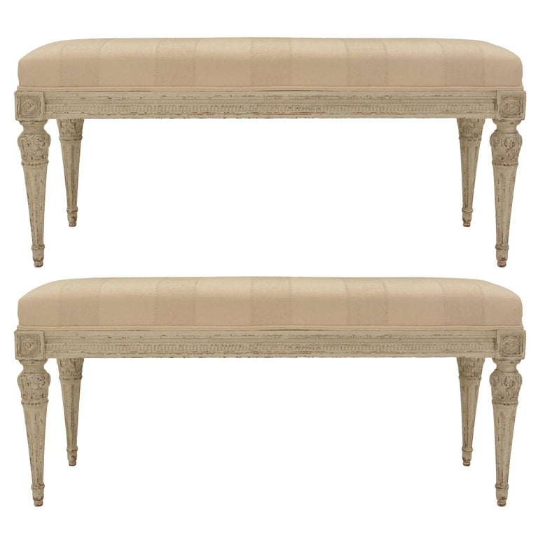 Pair Of French 19th Century Louis Xvi Style Patinated Rectangular