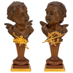 Pair of French 19th Century Louis XVI Style Statues, Signed Carl Kauba