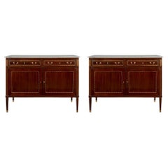 Pair of French 19th Century Mahogany and Ormolu Buffets