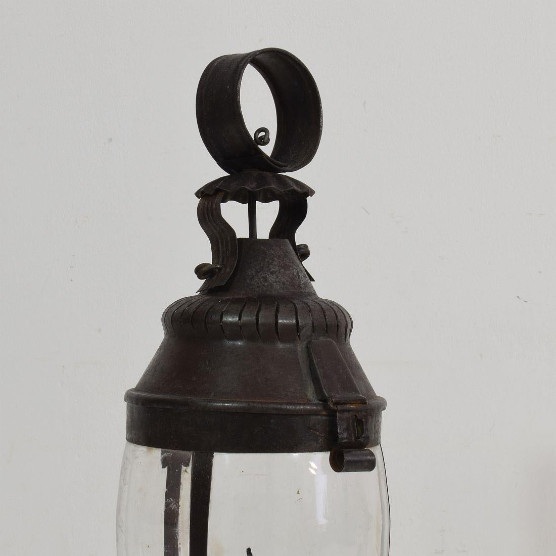 Pair of French, 19th Century Metal Lanterns 6