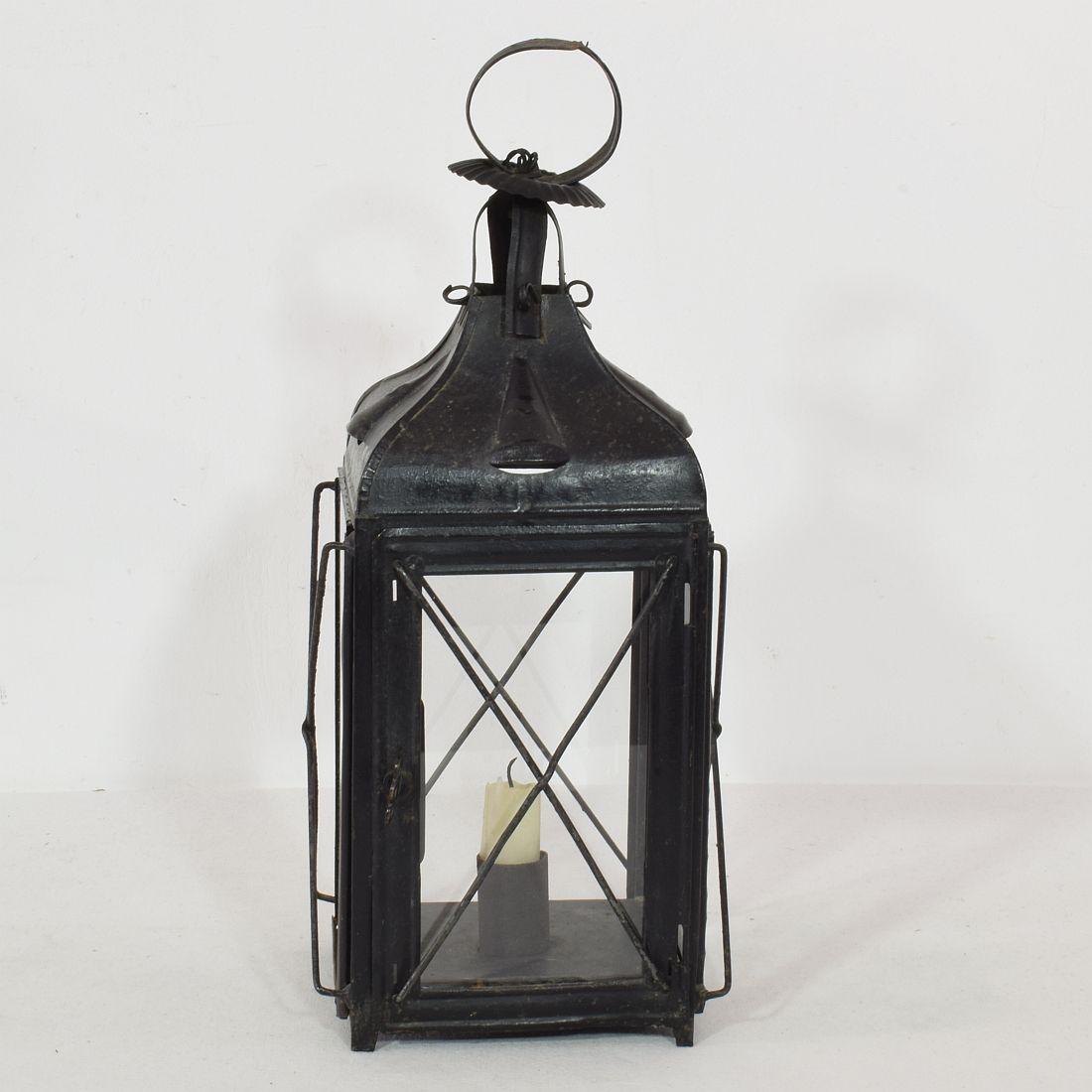 Pair of French, 19th Century Metal Lanterns 8